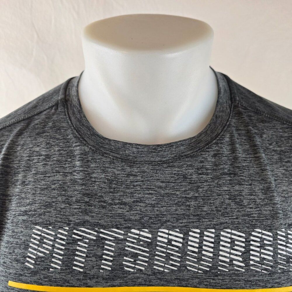 Pittsburgh Steelers T Shirt Mens Large Grey NFL Team Apparel TX3 Cool Football - Picture 3 of 7